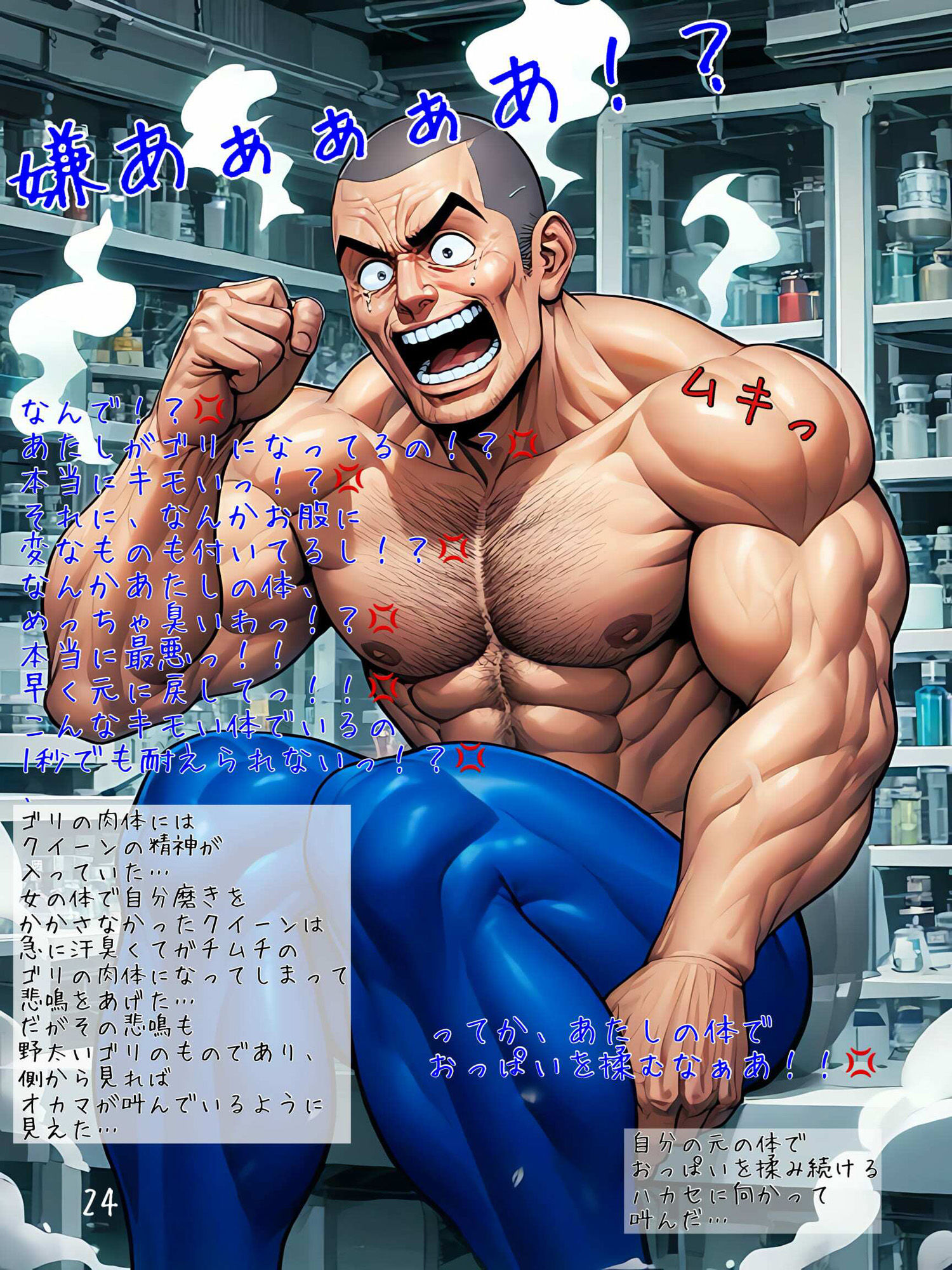 【集団入れ替わり・入れ替わり回】アニメや漫画によくある、入れ替わりエピソード（正義のヒロインと悪役の三人組編） サンプル9ページ目