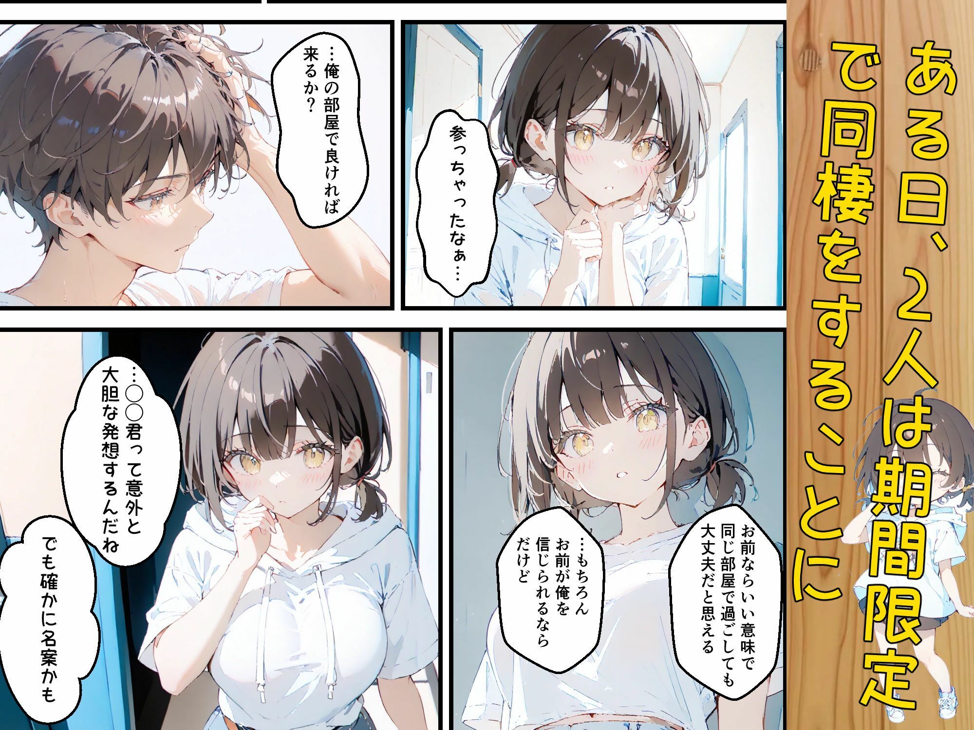 隣に住んでる大学の同期と甘々初えっち サンプル5ページ目