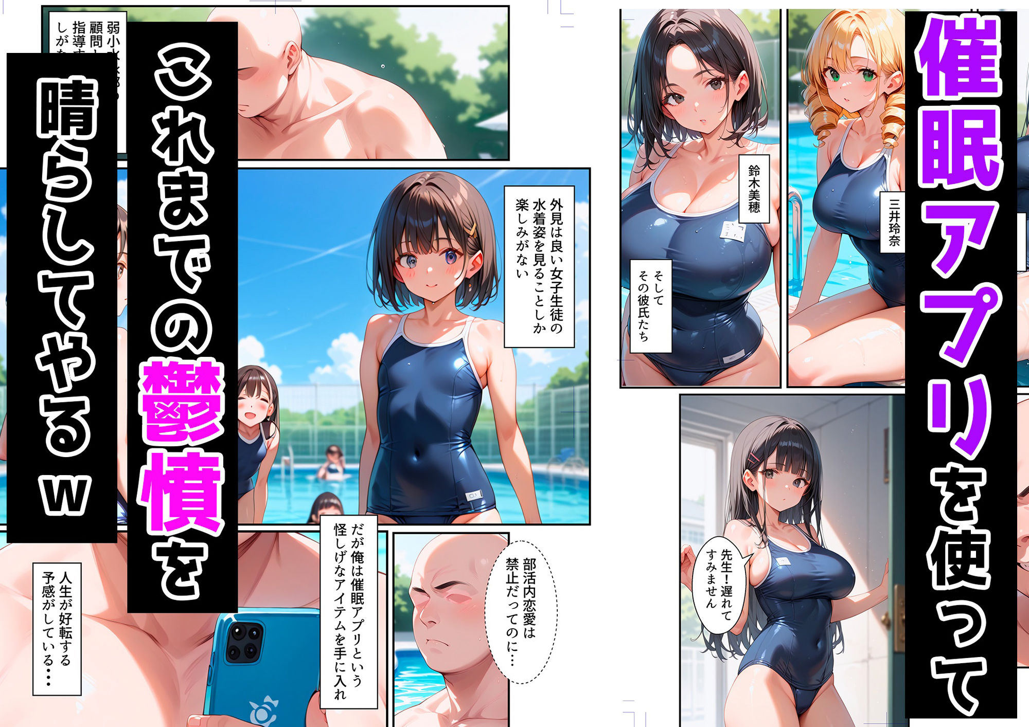 水泳部員催●孕ませ サンプル1ページ目