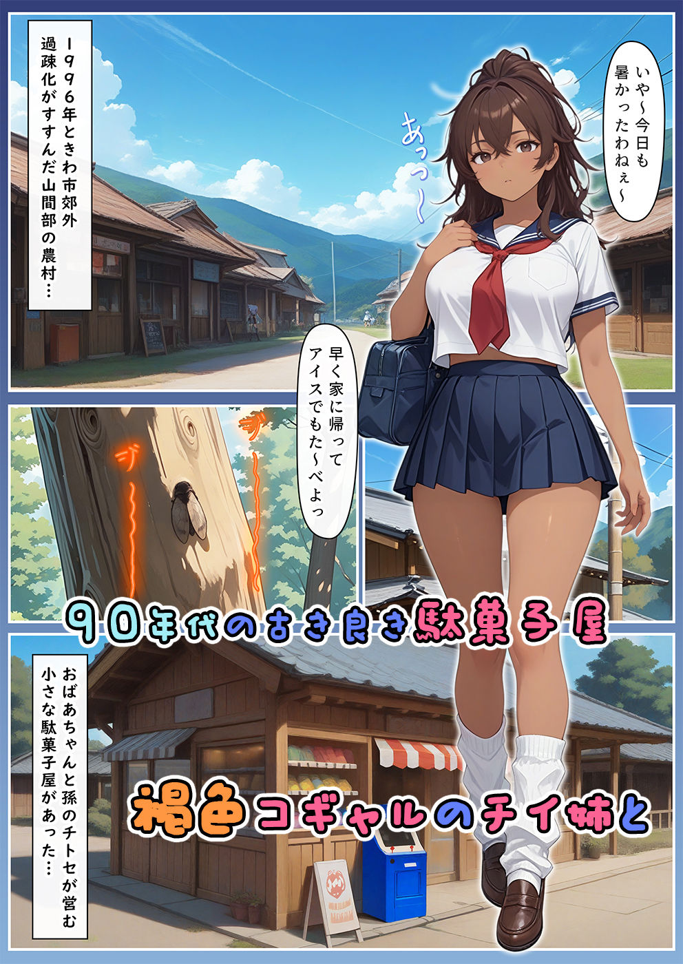 ゲーミングお姉ちゃん【褐色巨乳ギャル姉と格ゲー勝負で精通ボーイ！コマンドミスでティウンティウン！】 サンプル2ページ目