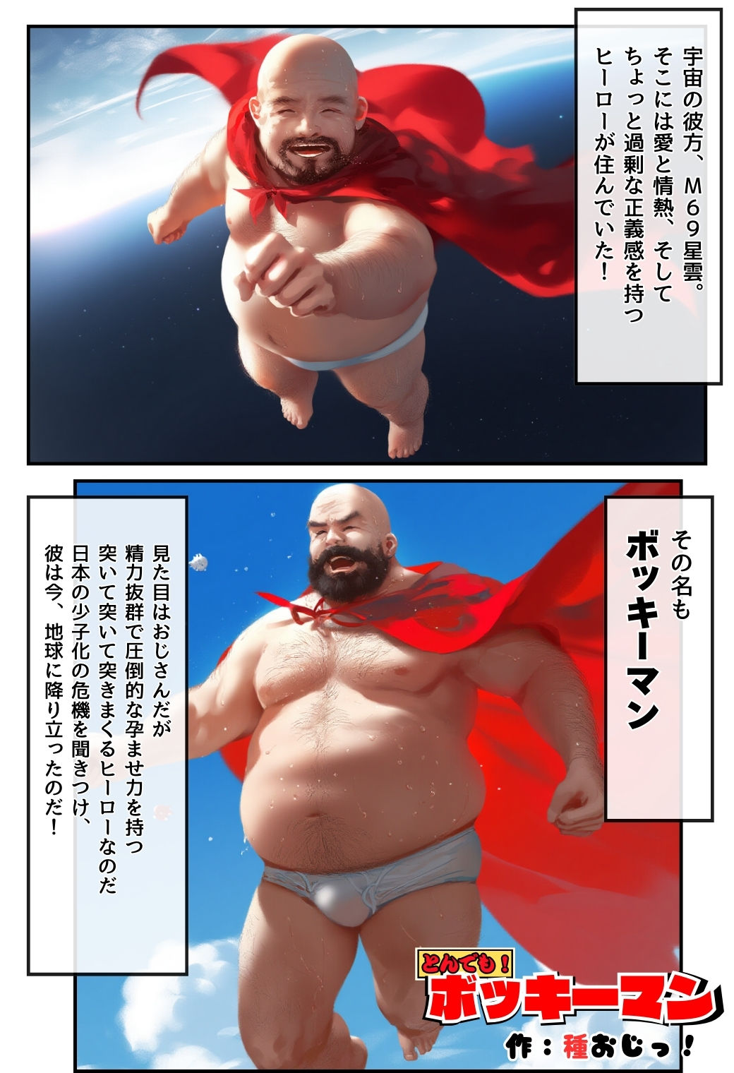 とんでも！ボッキーマン。〜彼氏の前で彼女を寝取ってボッキー！の巻〜 サンプル1ページ目
