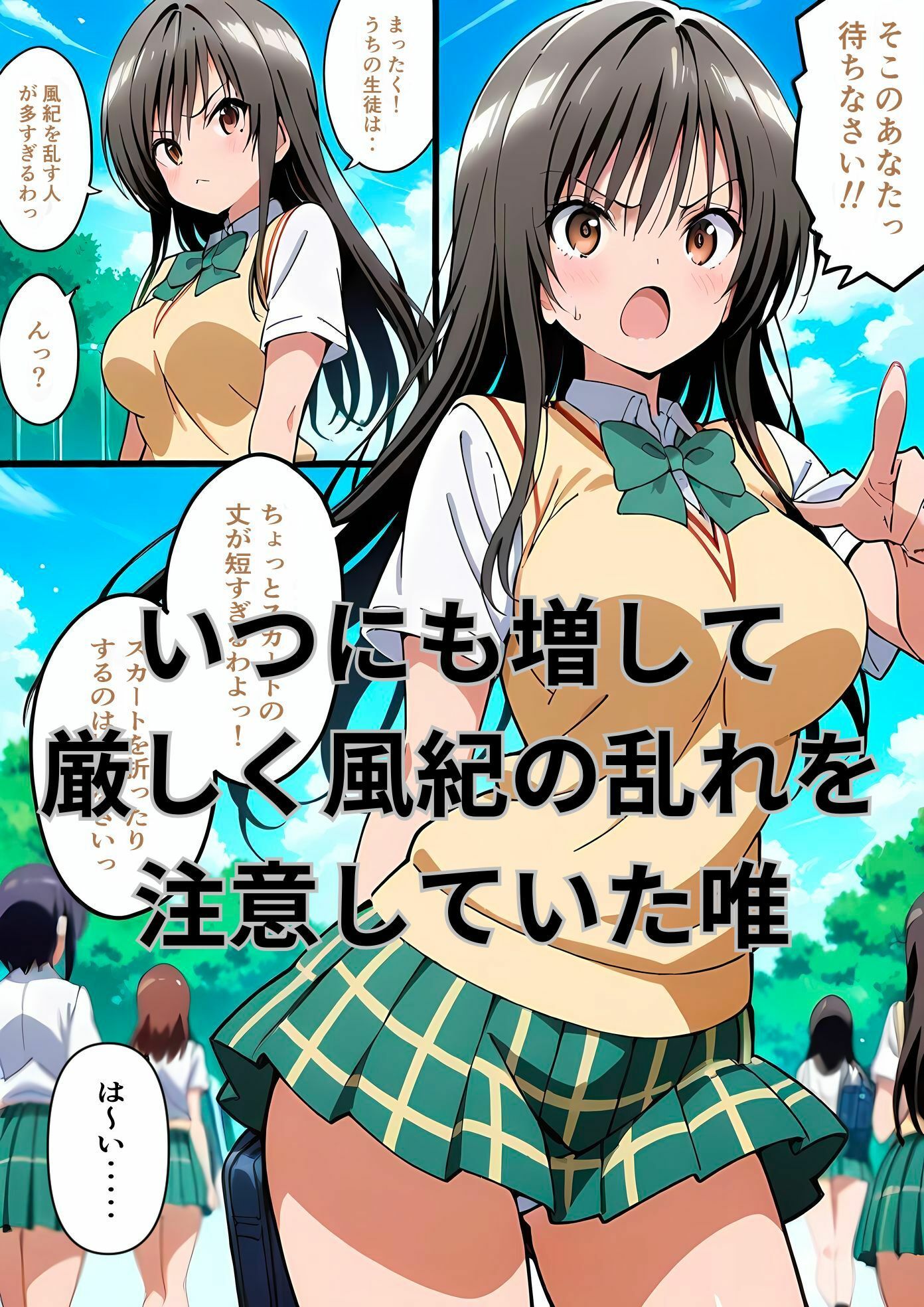 きもいおじさんにハレンチの気持ちよさをわからされちゃった小◯川唯 サンプル1ページ目