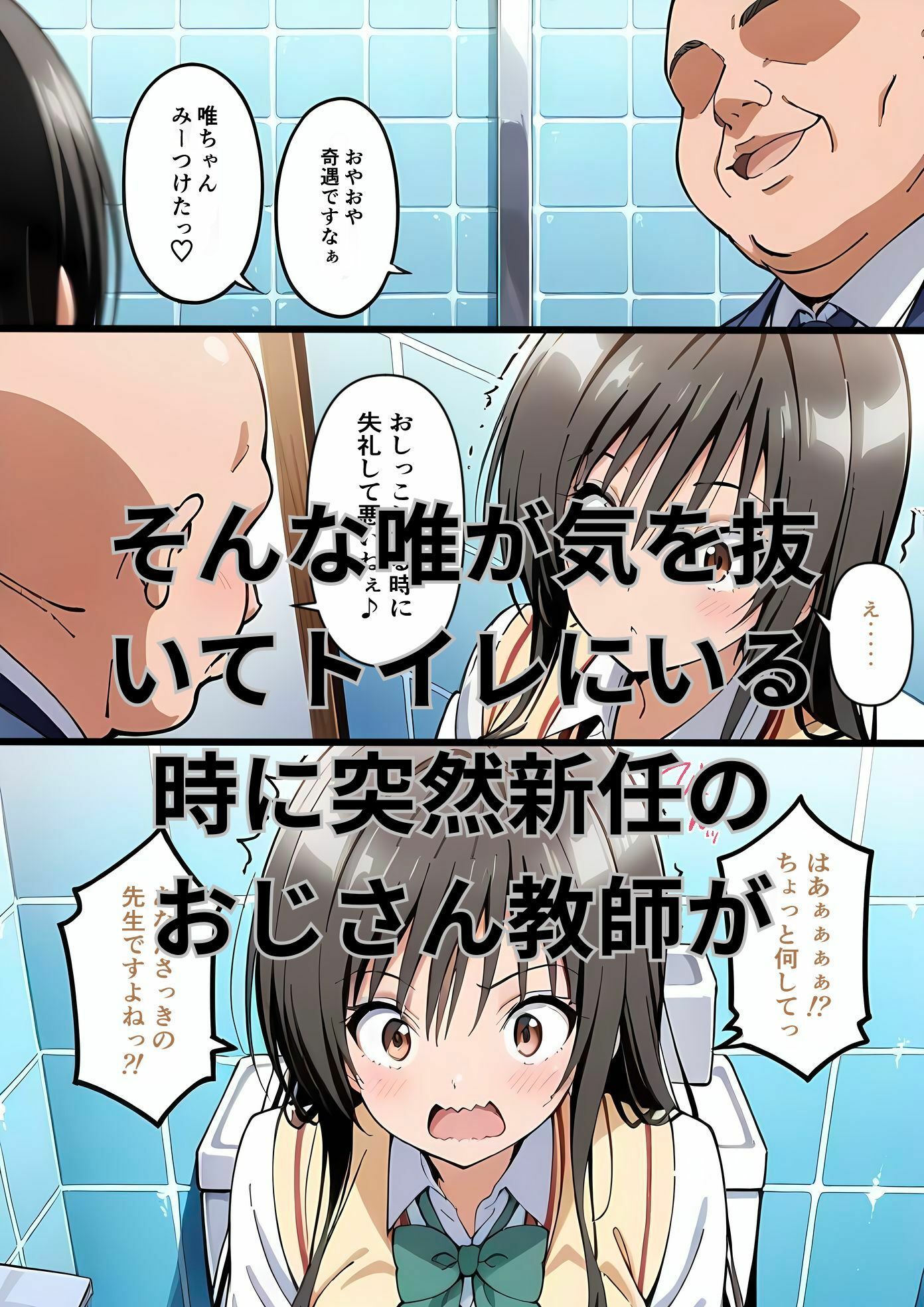 きもいおじさんにハレンチの気持ちよさをわからされちゃった小◯川唯 サンプル2ページ目