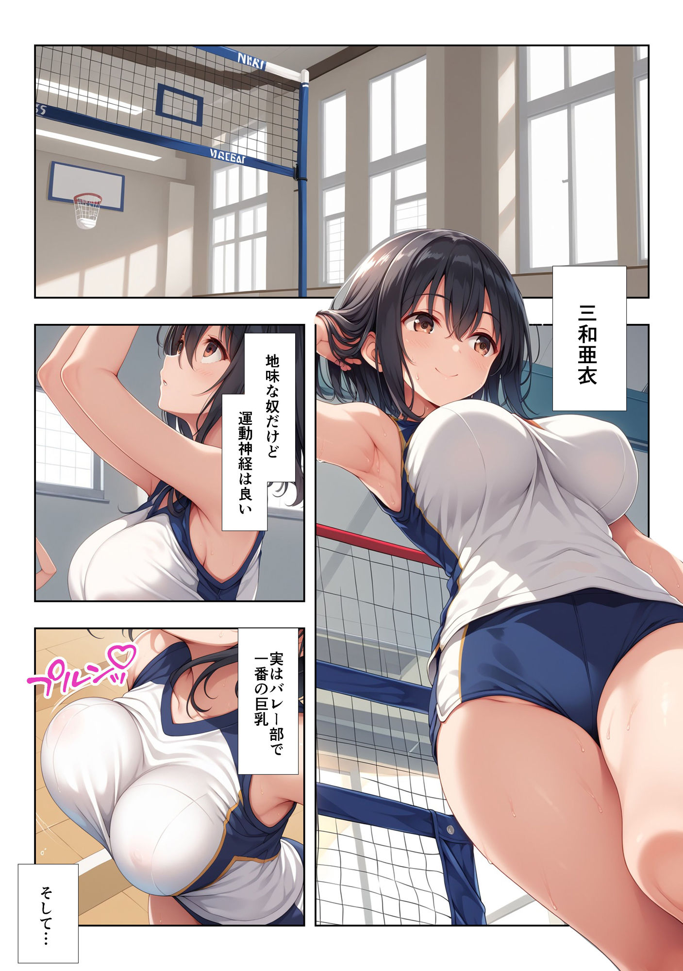 性欲つよつよバレー部彼女 サンプル1ページ目