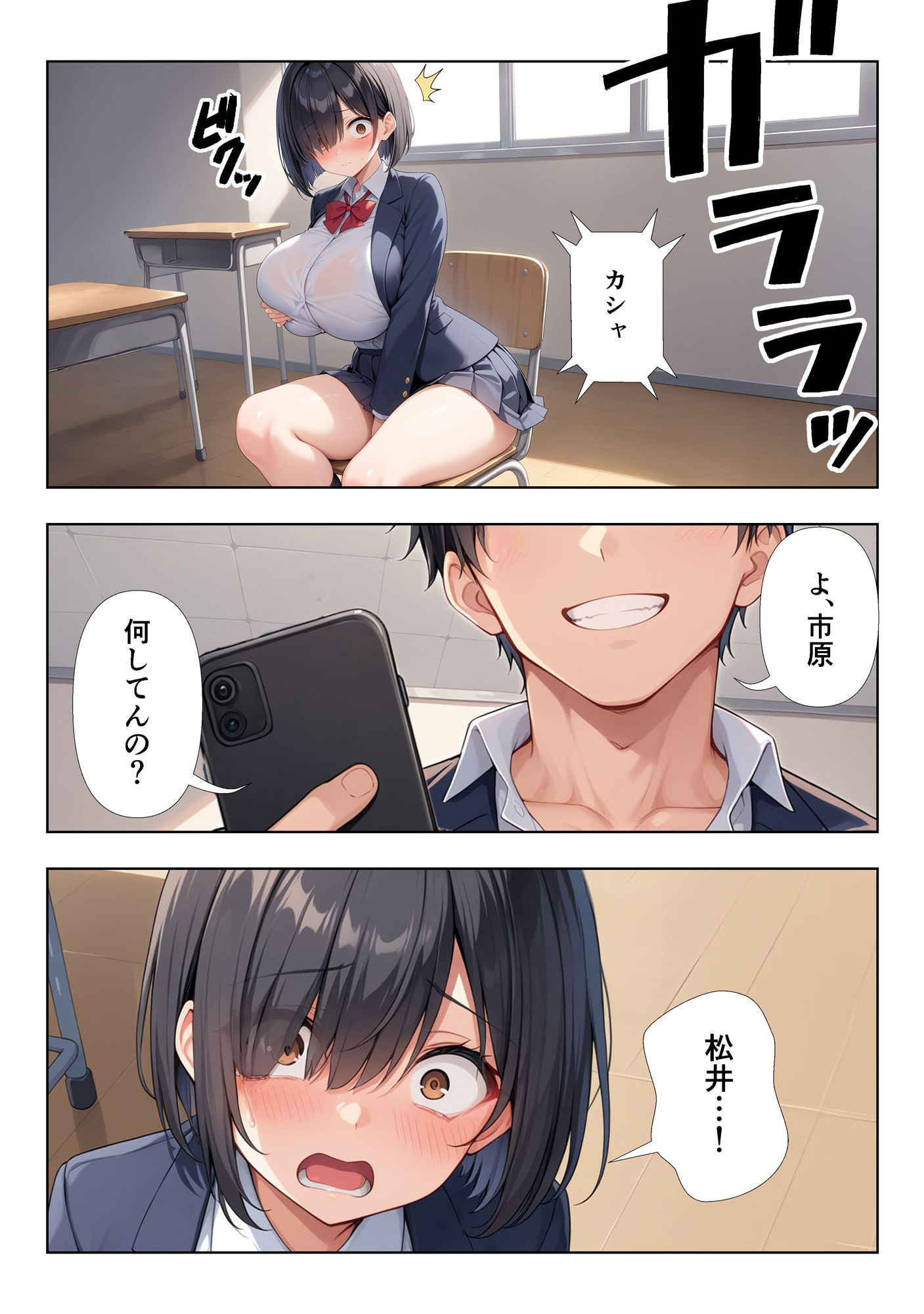 地味巨乳ちゃんの秘密の趣味 サンプル8ページ目