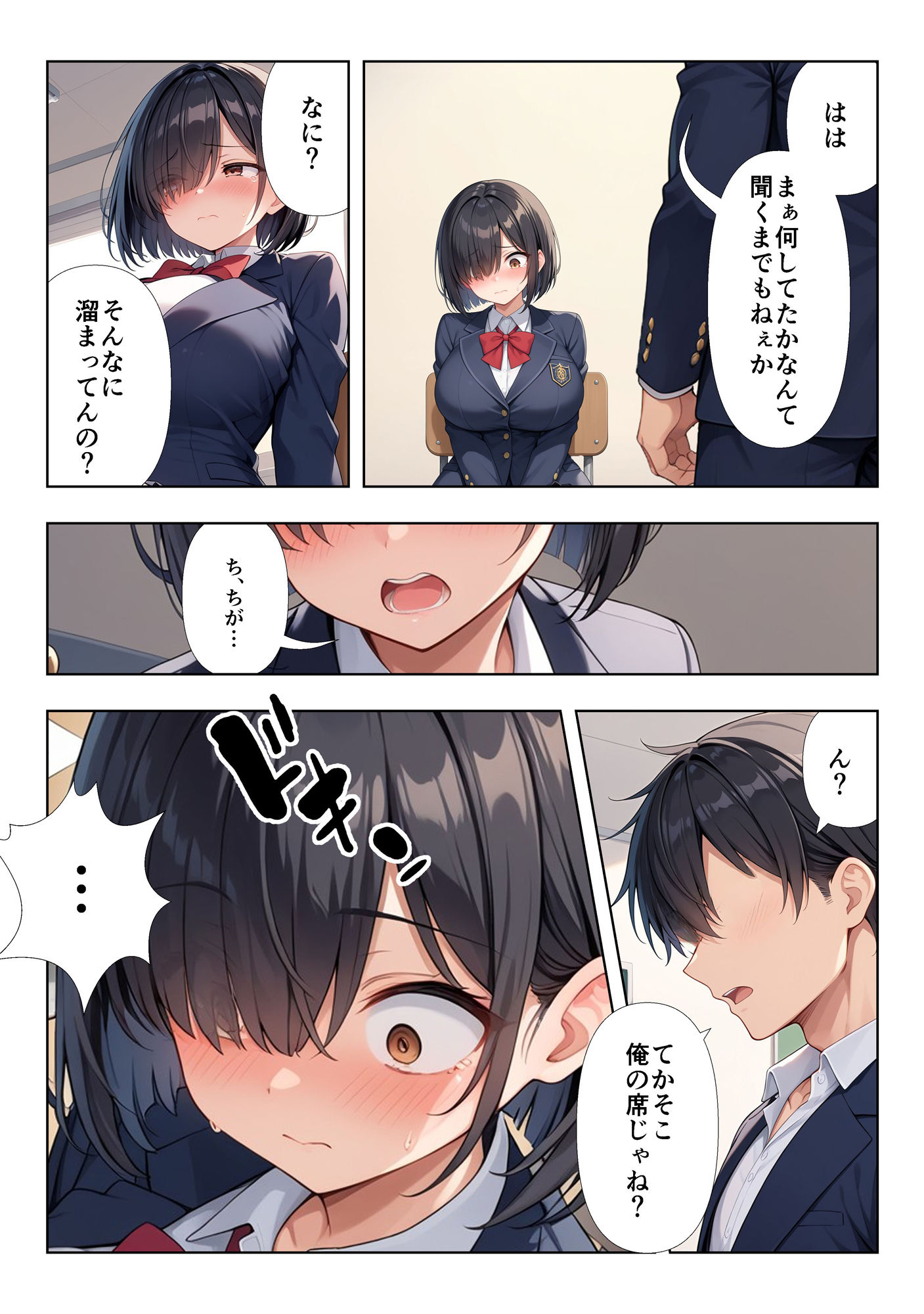 地味巨乳ちゃんの秘密の趣味 サンプル9ページ目