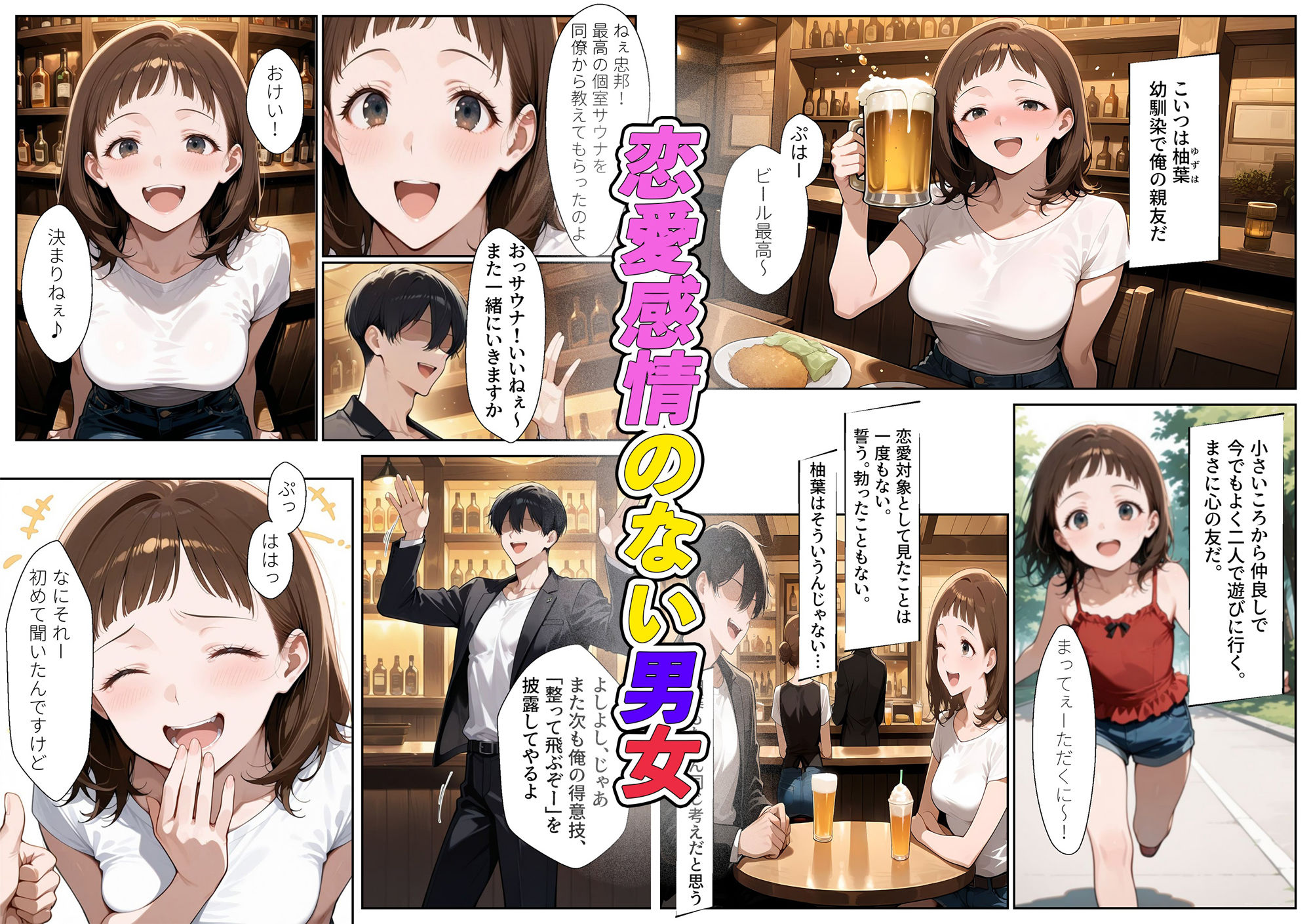 アロマサウナ〜蒸気に溶ける友情〜 サンプル1ページ目