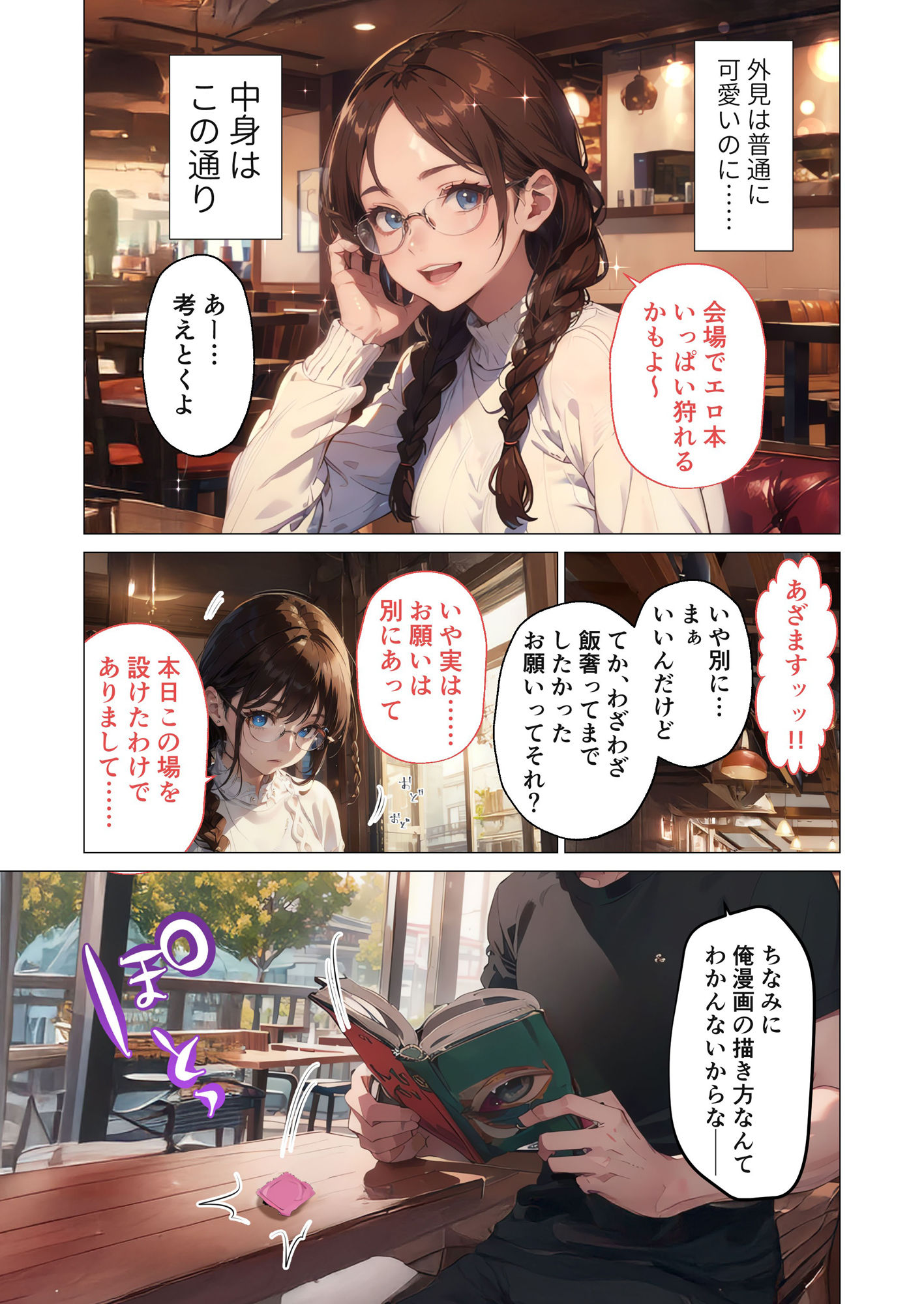 巨乳なオタク女子はセックスを知りたい。 〜オタク友だちとの言いわけセックス〜 サンプル3ページ目