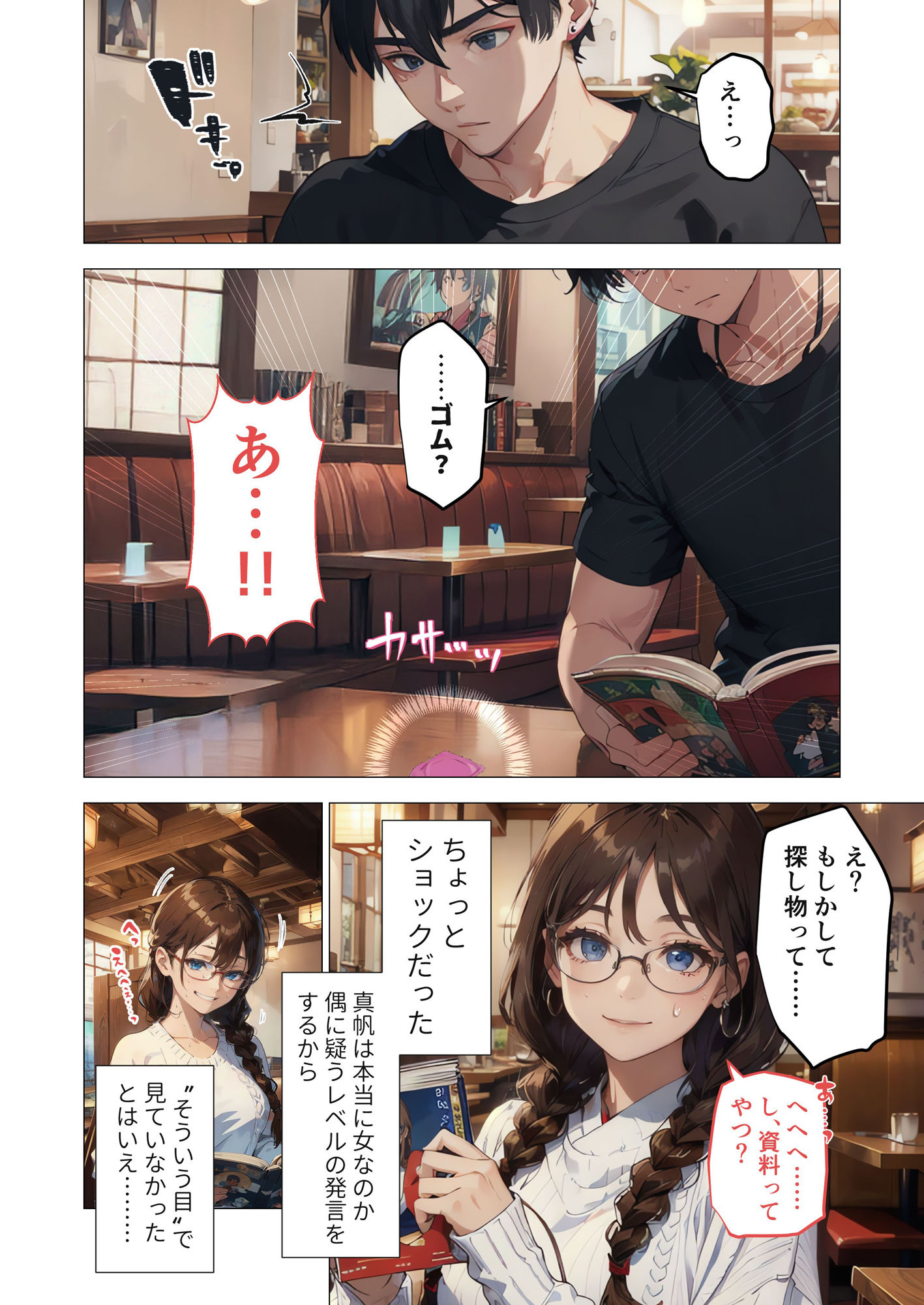 巨乳なオタク女子はセックスを知りたい。 〜オタク友だちとの言いわけセックス〜 サンプル4ページ目