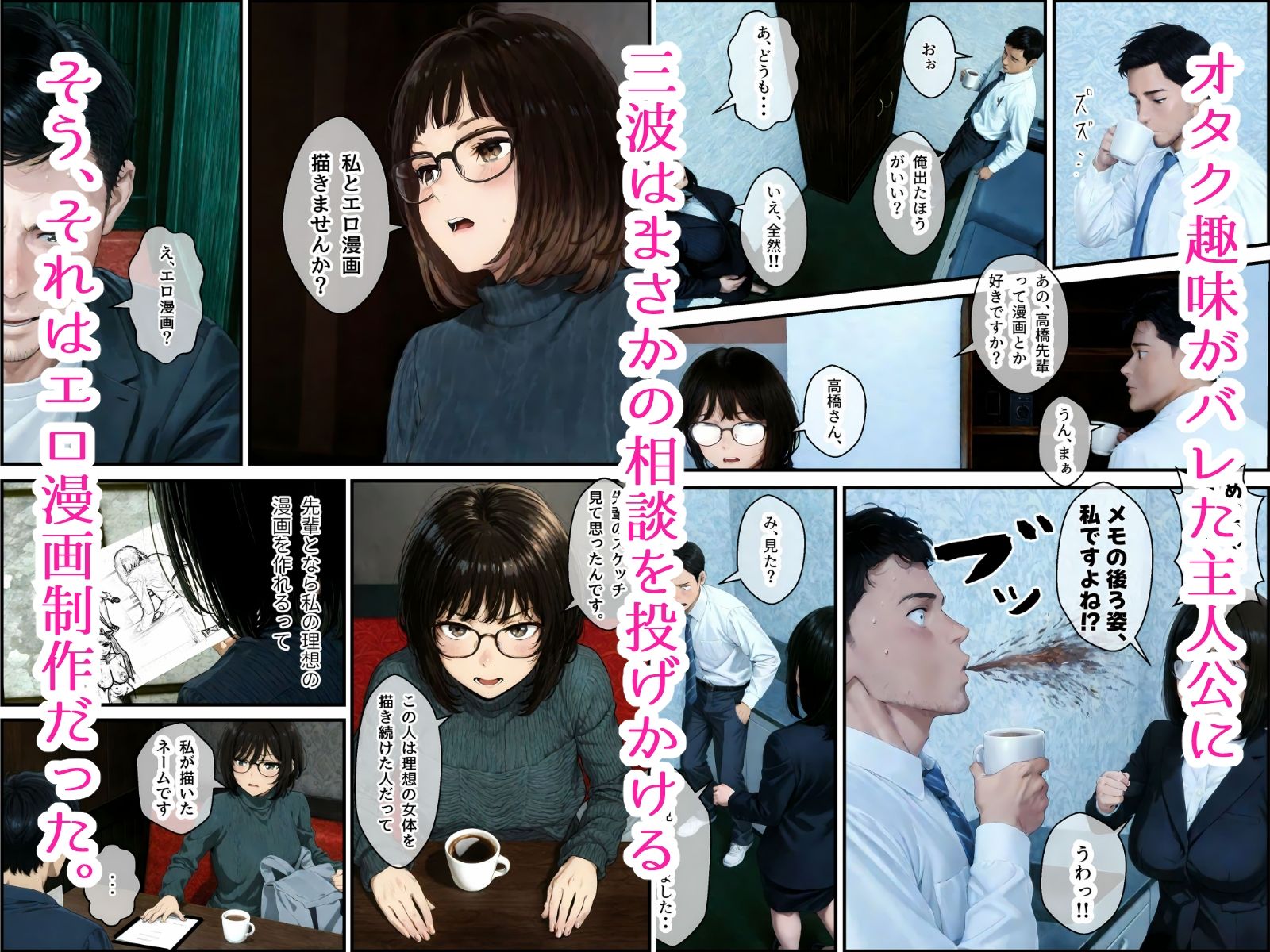 地味でオタクな後輩とエロ漫画を作ることになったんだが サンプル4ページ目