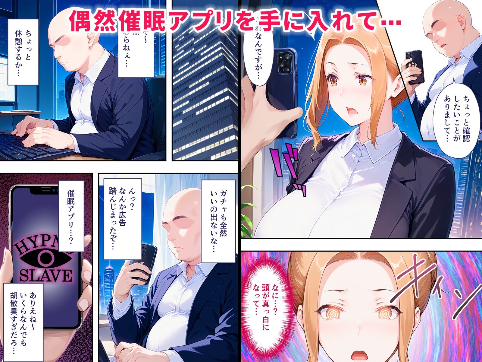 橘さんが無能部下に催●アプリで寝取られメス堕ちして孕まされる話 サンプル2ページ目