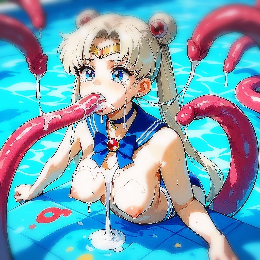 Octopus Monster Attacks Sailor Warriors サンプル1ページ目