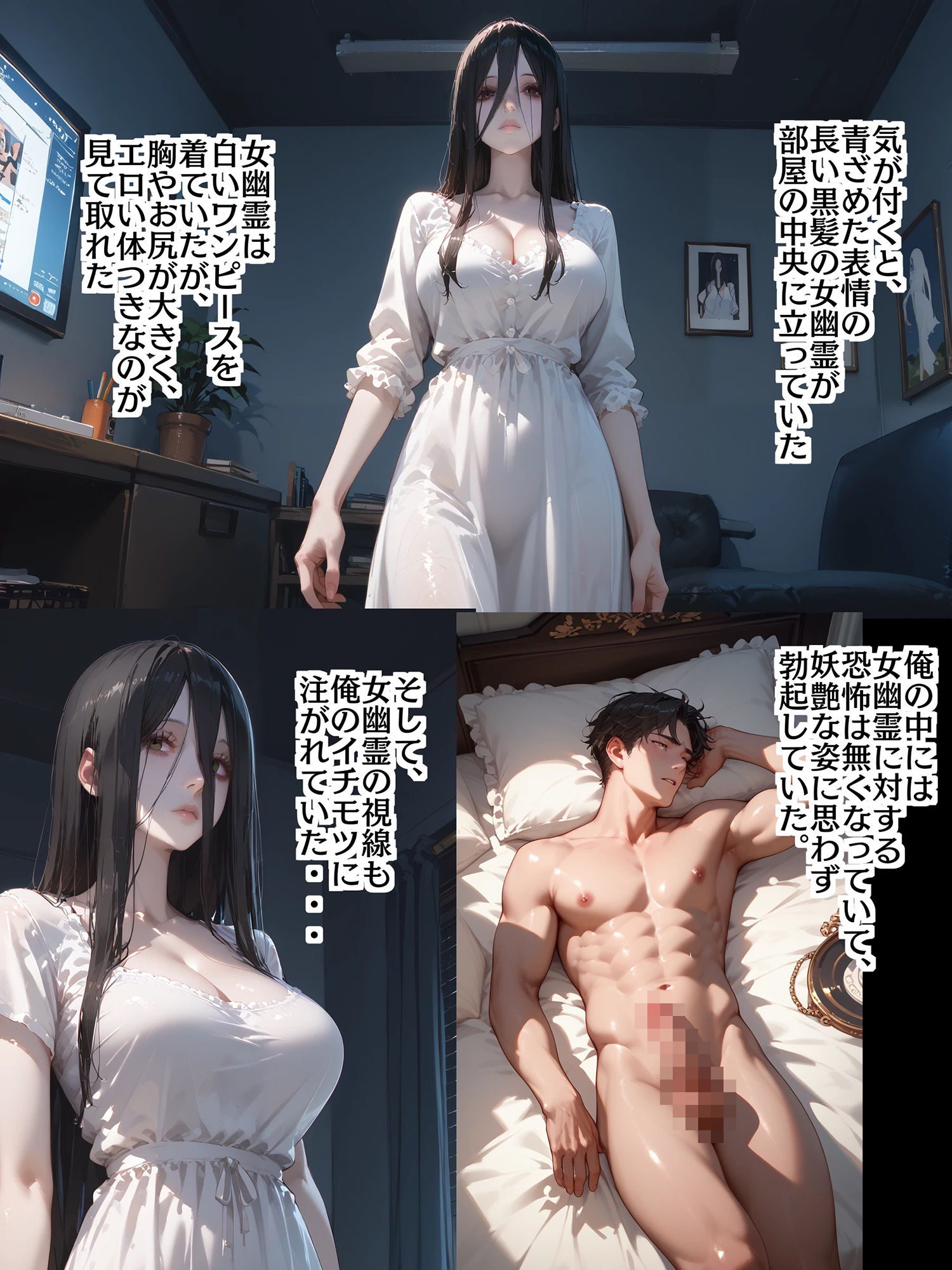 最近取り憑かれた女幽霊が昇天するまで中出しした件 サンプル3ページ目