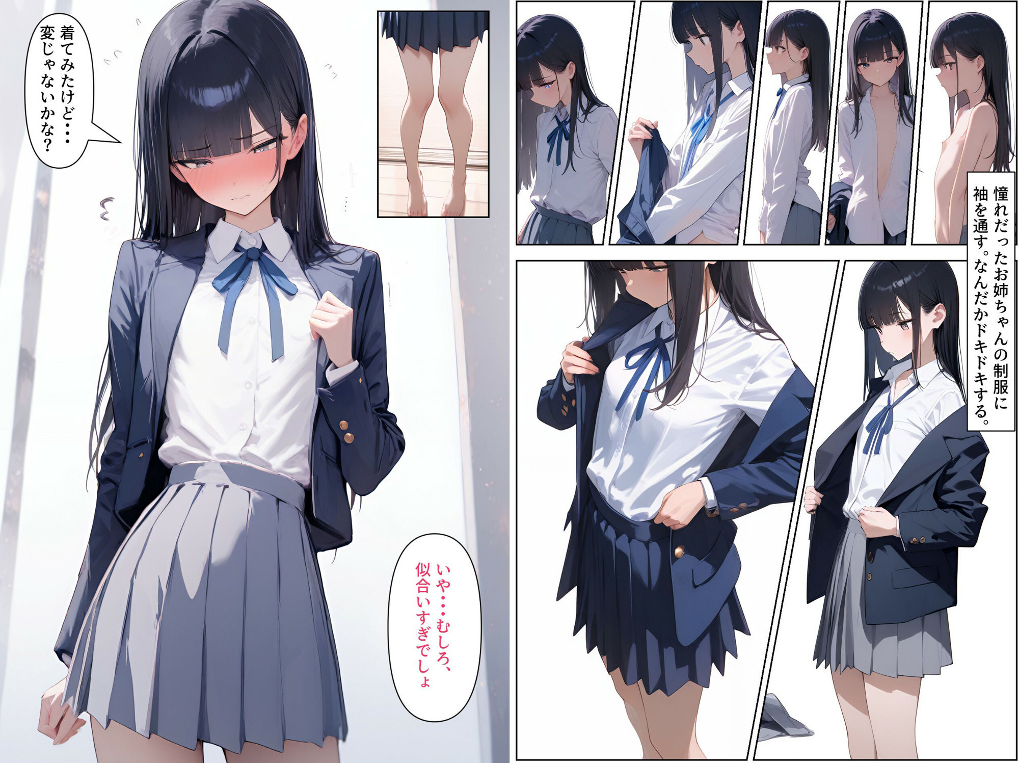 女装男子のJKハーレム生活 サンプル3ページ目