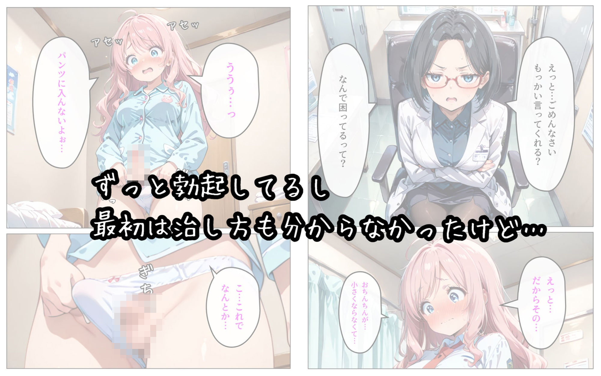 寄生チ〇ポに快楽堕ちして女子校の同級生に種付けしまくる サンプル2ページ目