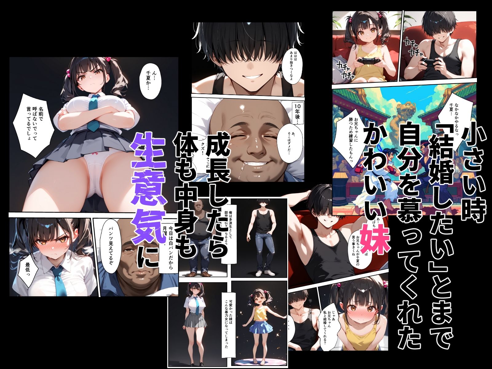 俺を挑発してくる生意気な妹をわからせる話 サンプル1ページ目