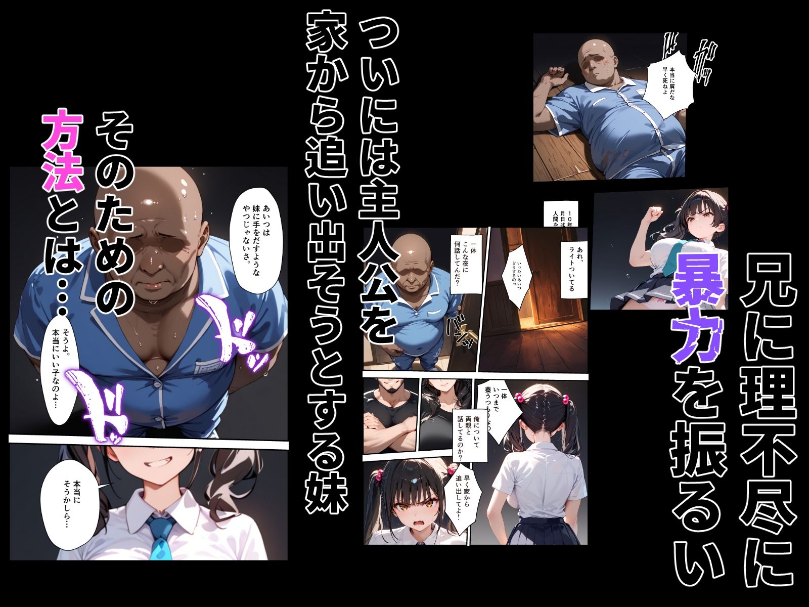 俺を挑発してくる生意気な妹をわからせる話 サンプル2ページ目