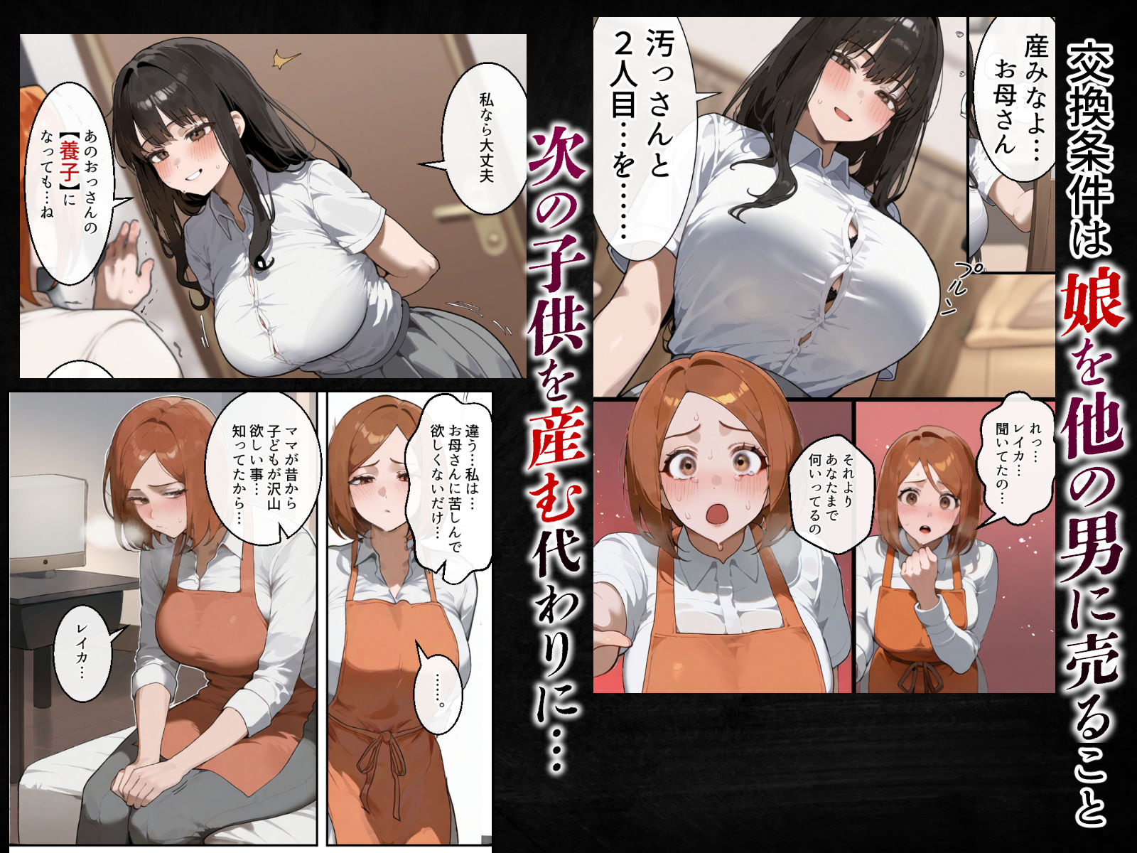 私のお母さんを母乳搾って孕ませてあげて/37歳人妻子沢山家族への夢は娘友達の父に寝取られ目標9人産ませてくれる話 サンプル3ページ目