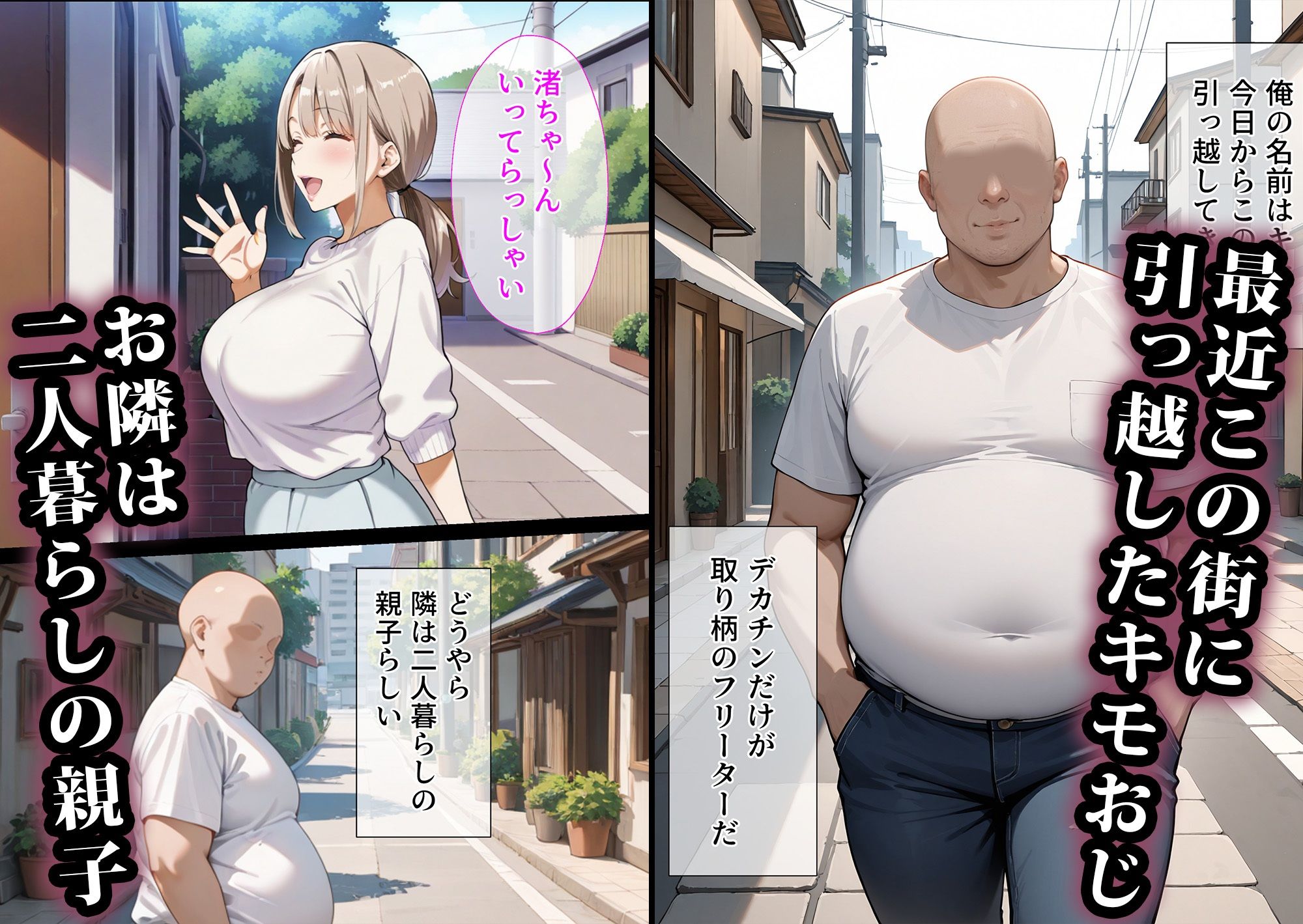 キモおじに寝取られた母娘〜爆乳親子編 サンプル1ページ目
