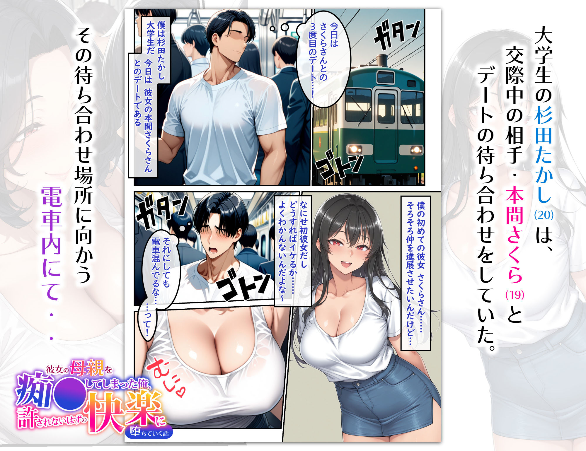 彼女の母親を痴●してしまった俺、許されないはずの快楽に堕ちていく話 サンプル1ページ目