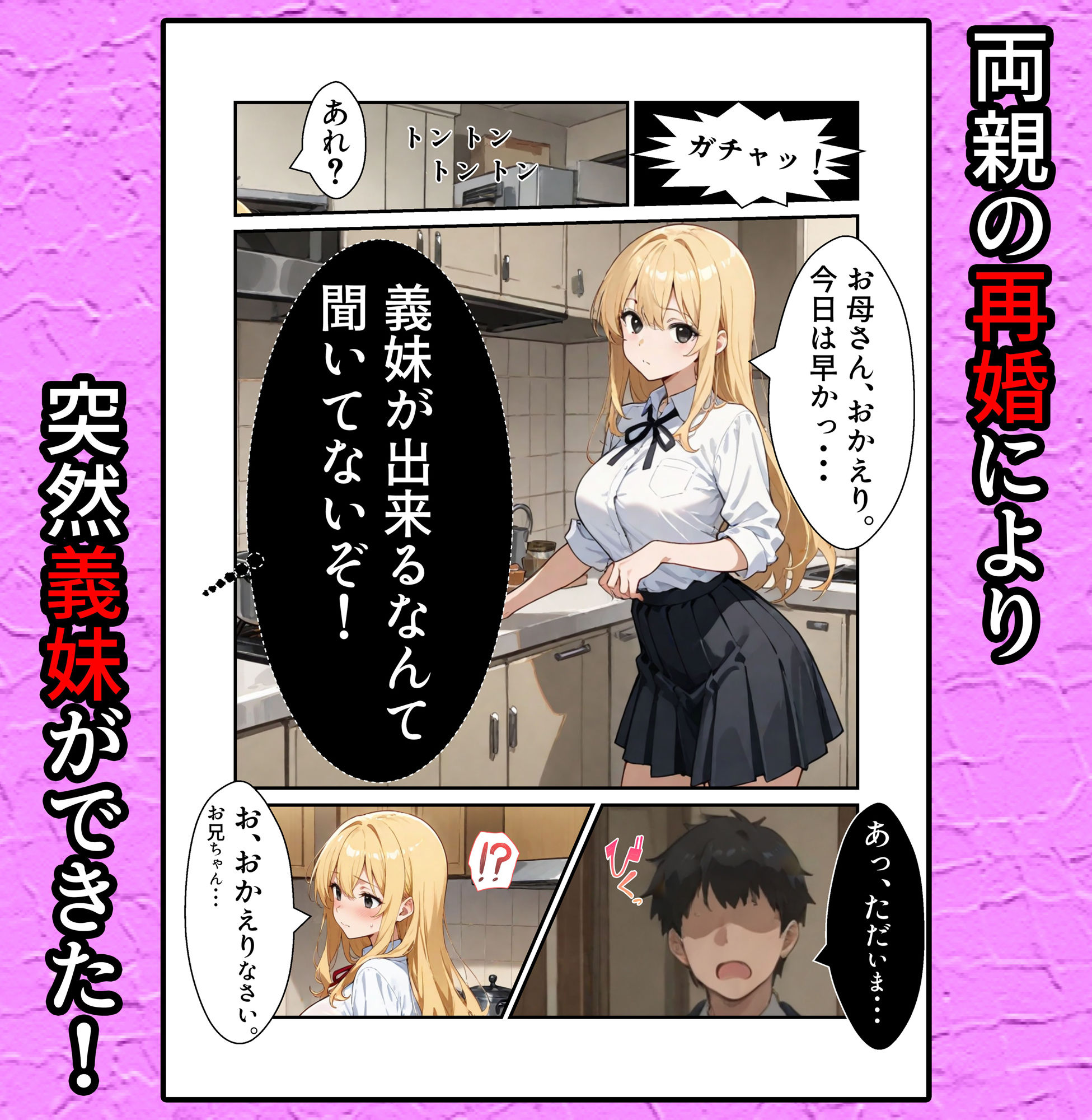 突然できた義妹が俺の名前を呼びながらオナニーしていたので我慢できずに抱いて中出ししちゃいました。 サンプル1ページ目
