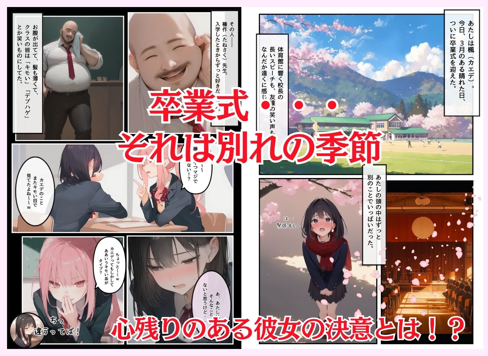 私と先生の卒業式〜禁断の関係、教え子とのセックスがこんなにも気持ちいいなんて〜 サンプル1ページ目