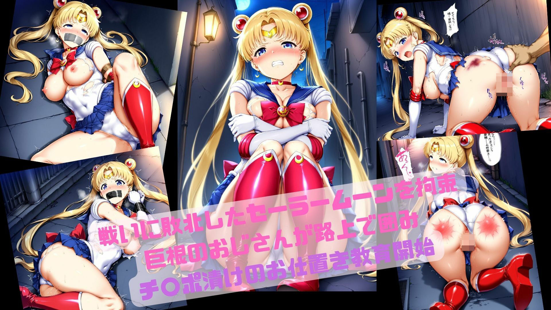ドスケベ敗北セーラームーン公開路上集団プレイ サンプル1ページ目
