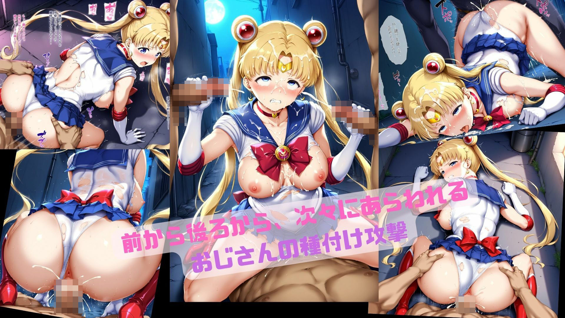 ドスケベ敗北セーラームーン公開路上集団プレイ サンプル5ページ目