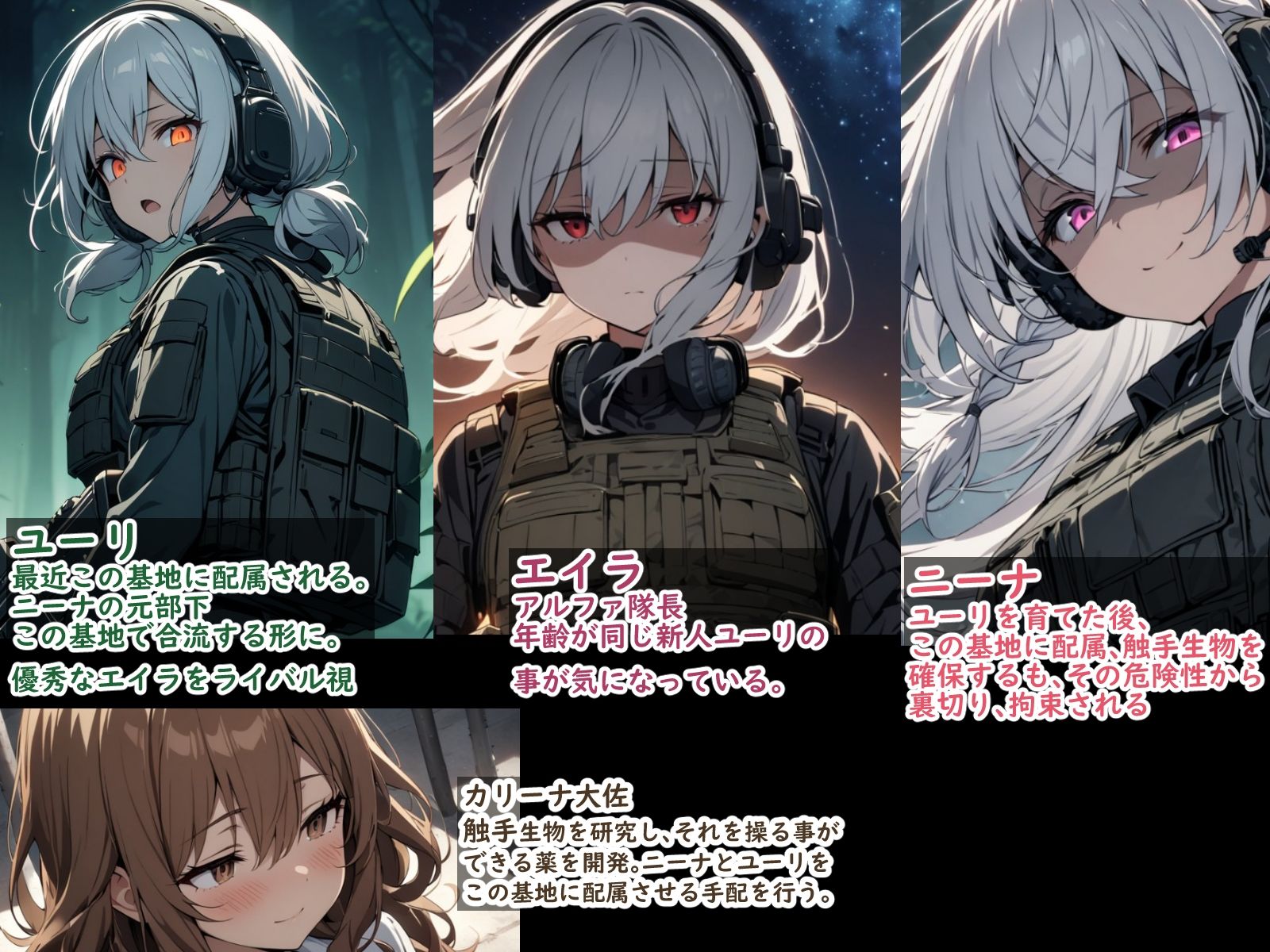 武装少女が触手に襲われたりふたなりになったりする話 サンプル6ページ目