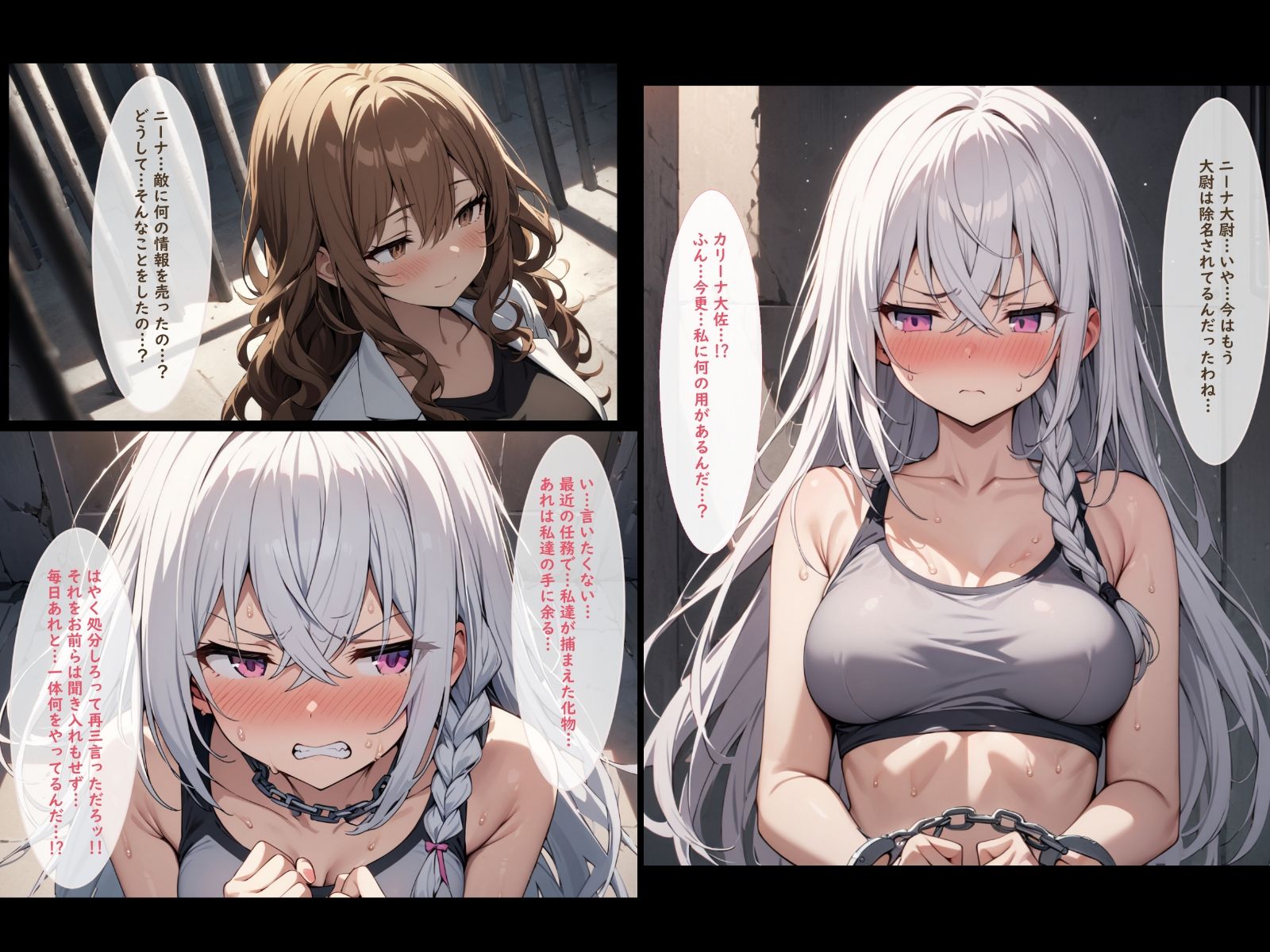 武装少女が触手に襲われたりふたなりになったりする話 サンプル7ページ目