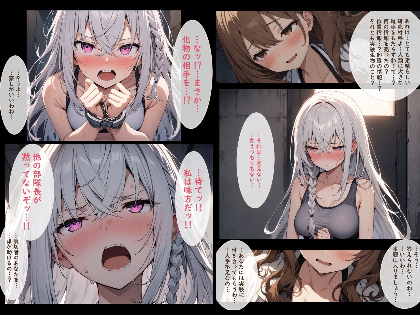 武装少女が触手に襲われたりふたなりになったりする話 サンプル8ページ目