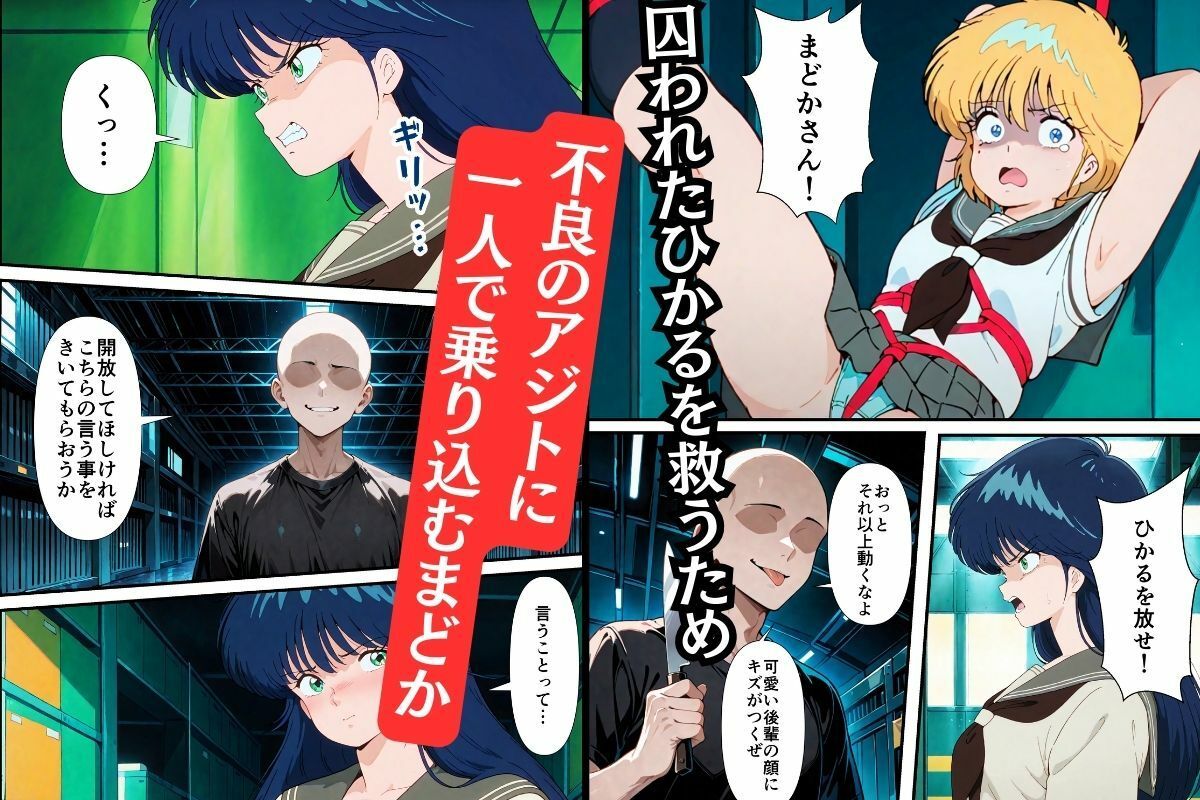 【きまぐれお●ん●ロード4】まどか機械姦チャレンジ失敗で強●中出し輪●！ サンプル1ページ目