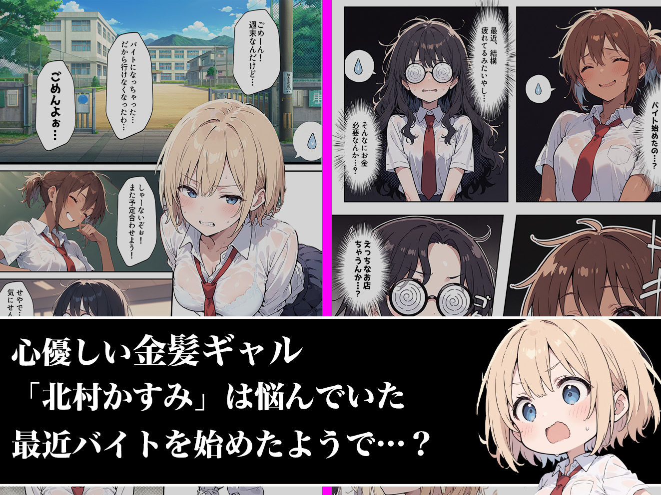 俺の前だとド変態になる金髪ギャルの話 サンプル1ページ目