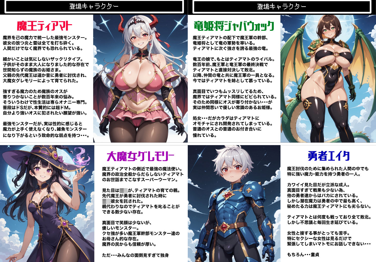 魔王がムチムチエロボディだったので仲間モンスターに堕ちるまで中出しピストンで種付けしまくった話 -Vol.2- サンプル1ページ目