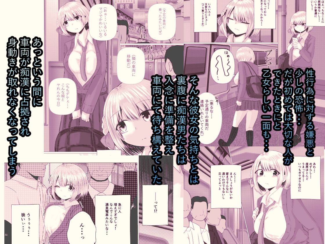 孕ませ痴●電車  白銀  響編 サンプル2ページ目