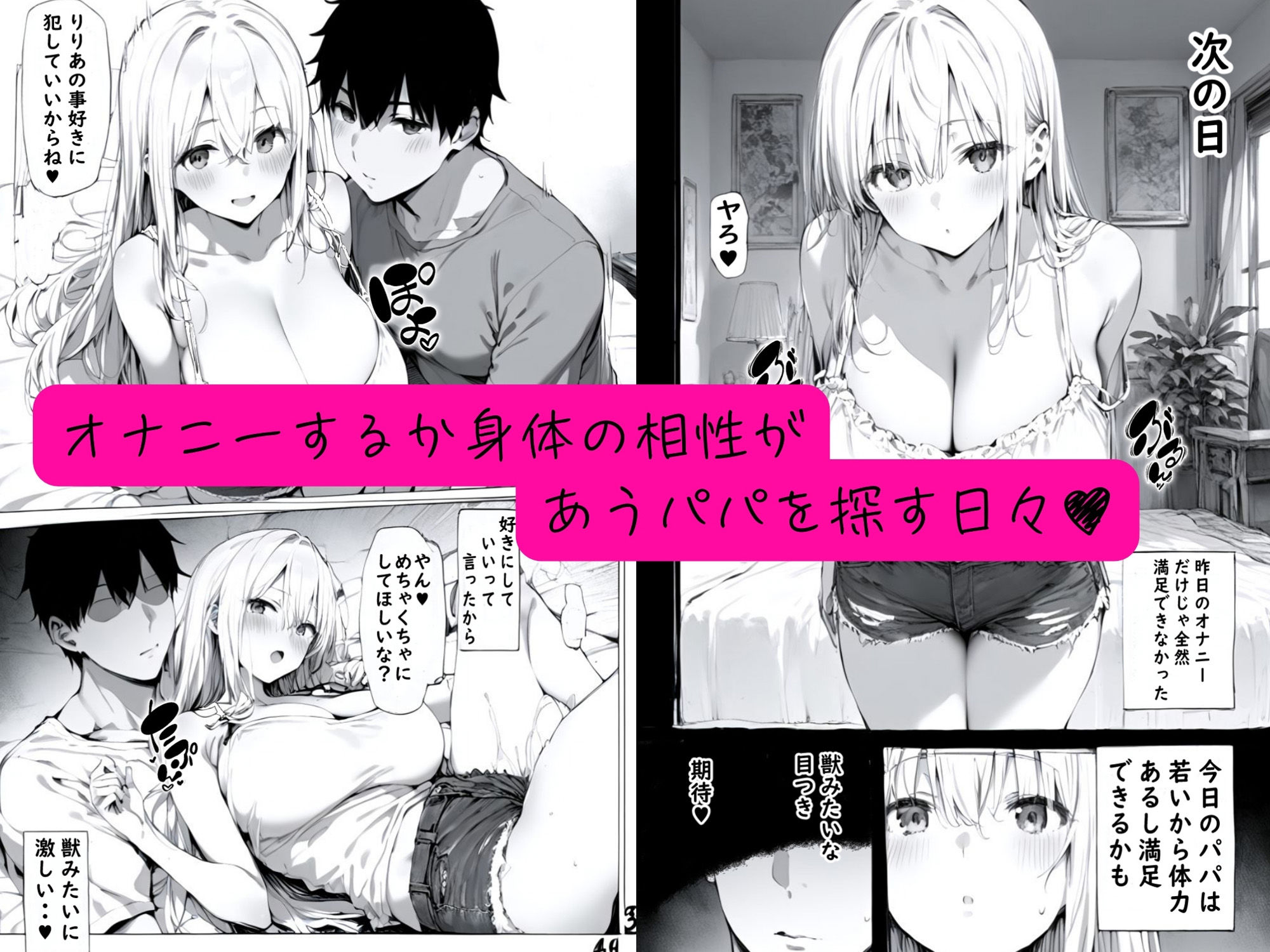無敵のパパ活女子りりあちゃんが負ける話2 サンプル3ページ目