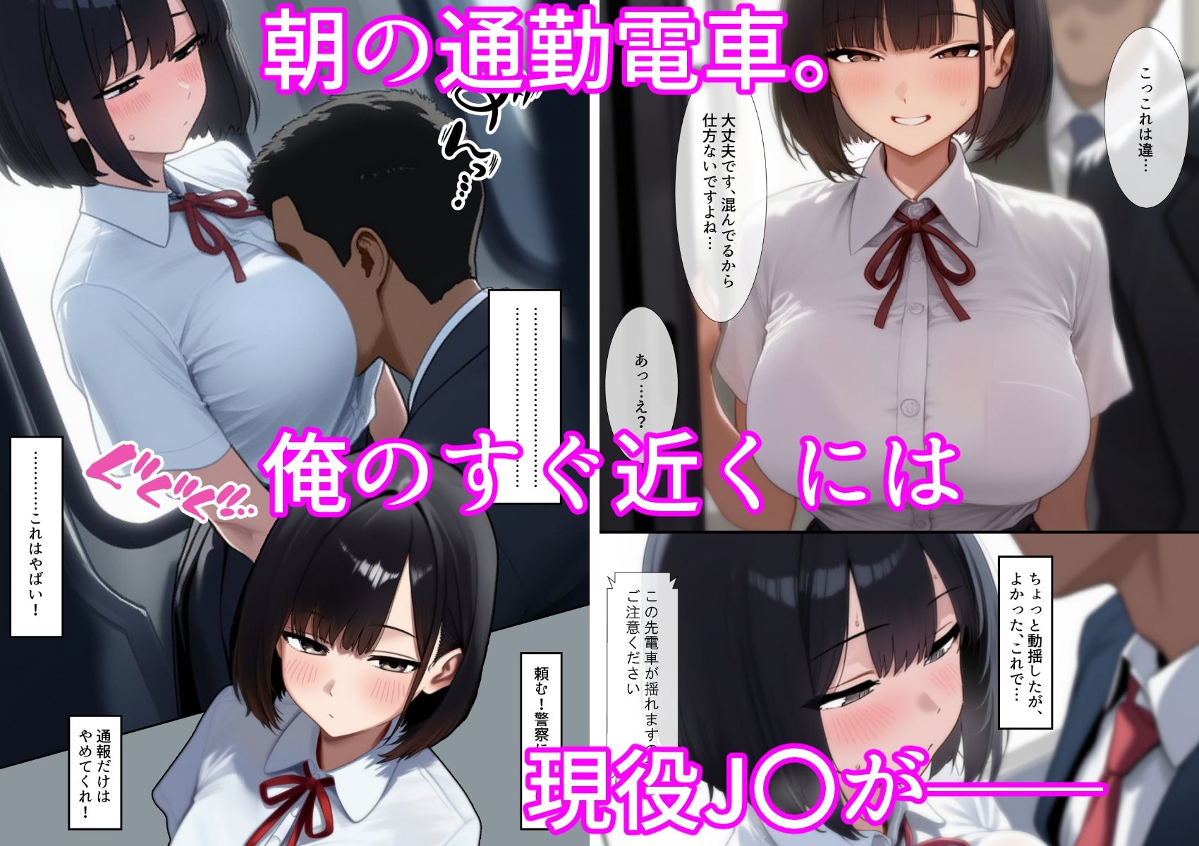 通勤電車の天使ちゃん サンプル1ページ目