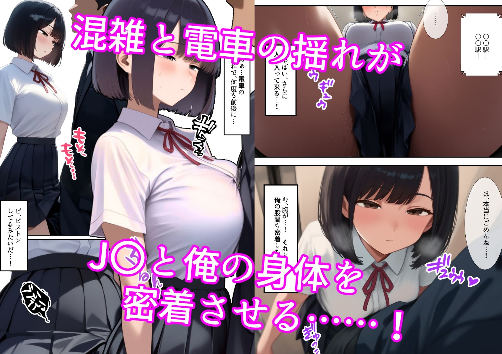 通勤電車の天使ちゃん サンプル2ページ目