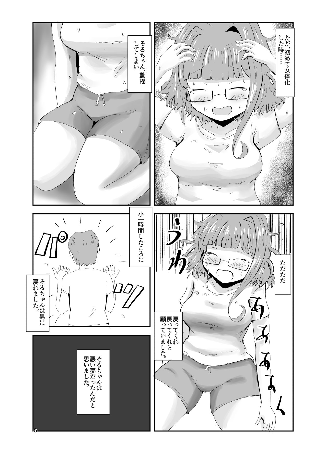 地震TS娘えろえろそるちゃん〜そるちゃんのひとりあそび〜 サンプル1ページ目