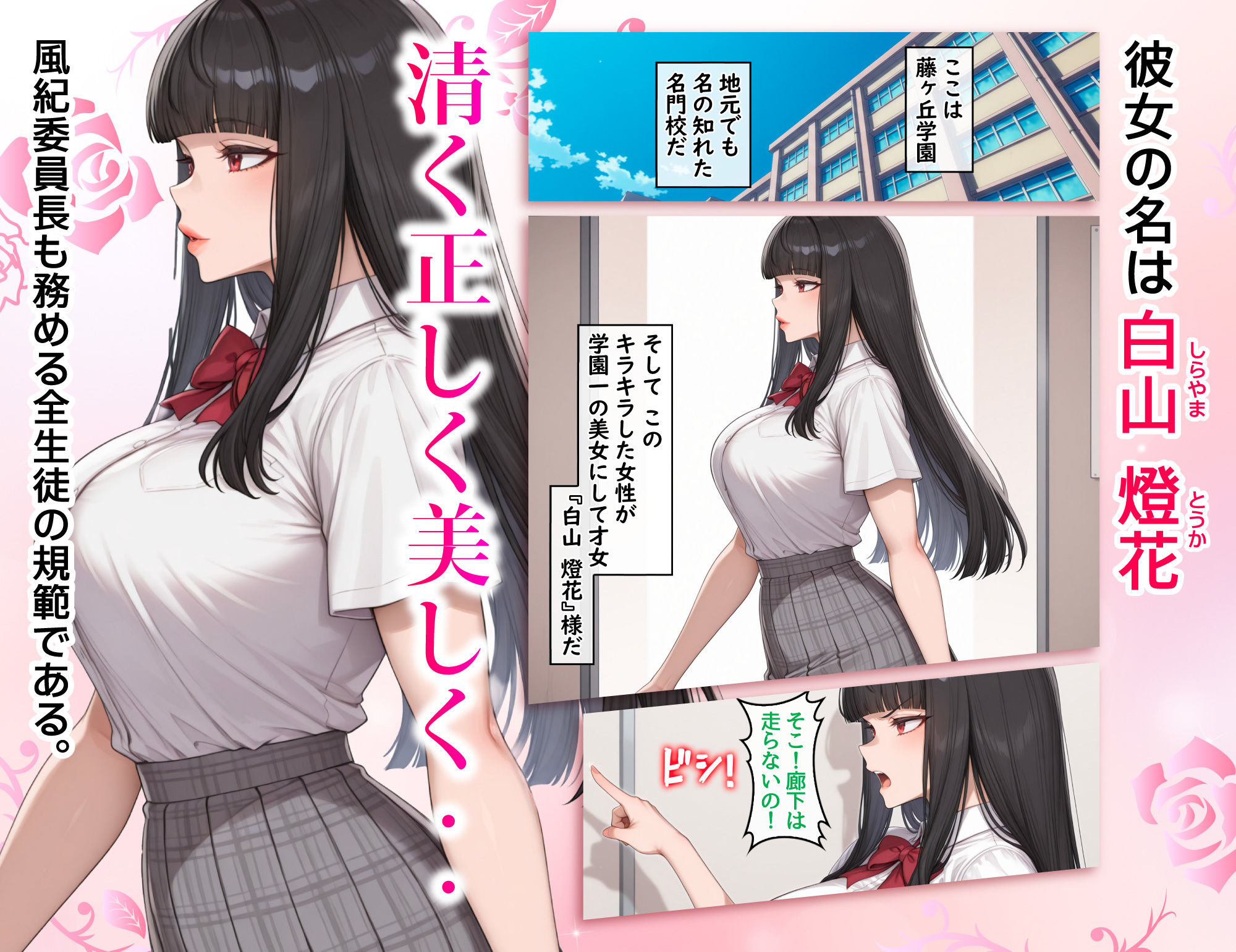 地味な執事の僕が学園一の美女とイチャラブ種付け性活 サンプル1ページ目