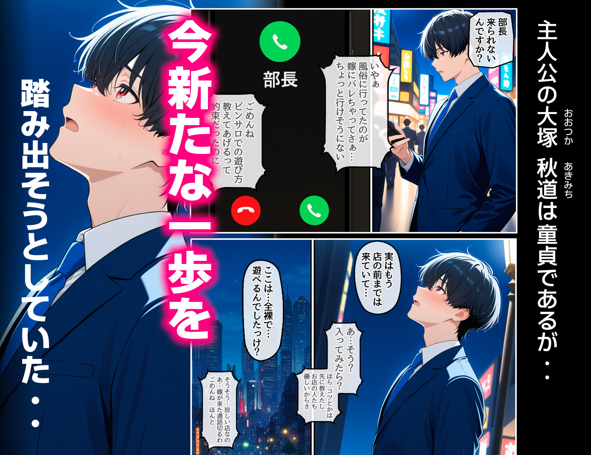 童貞の僕とピンサロ嬢とのイチャラブ恋愛物語 サンプル1ページ目