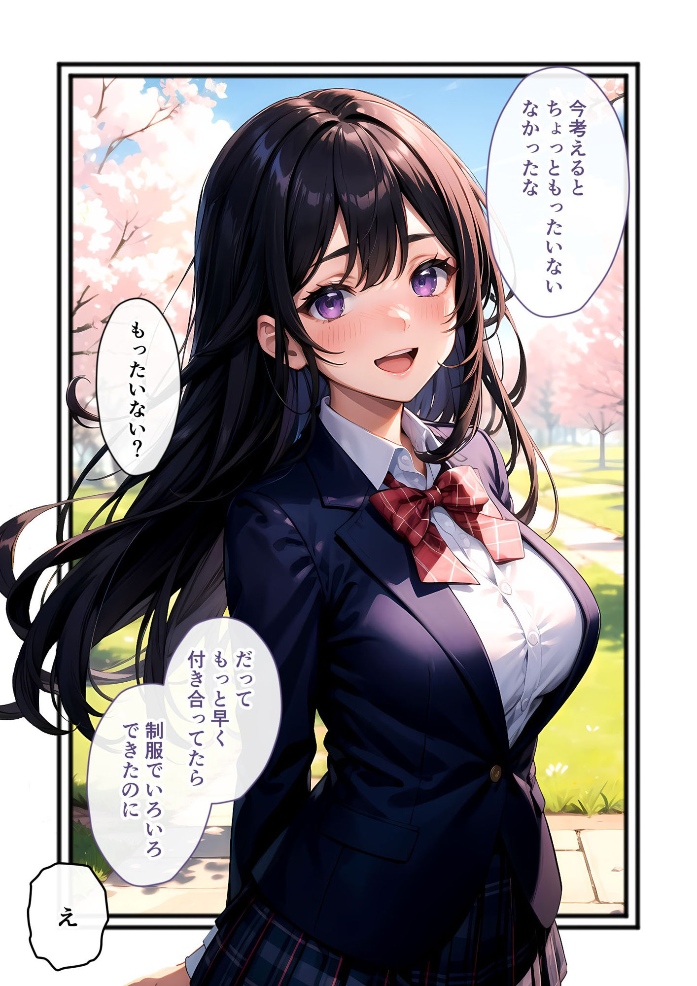 いちゃLOVE純情ベッドルーム〜思い出の卒業式、制服姿の彼女と青春ときめきエッチ〜 サンプル8ページ目