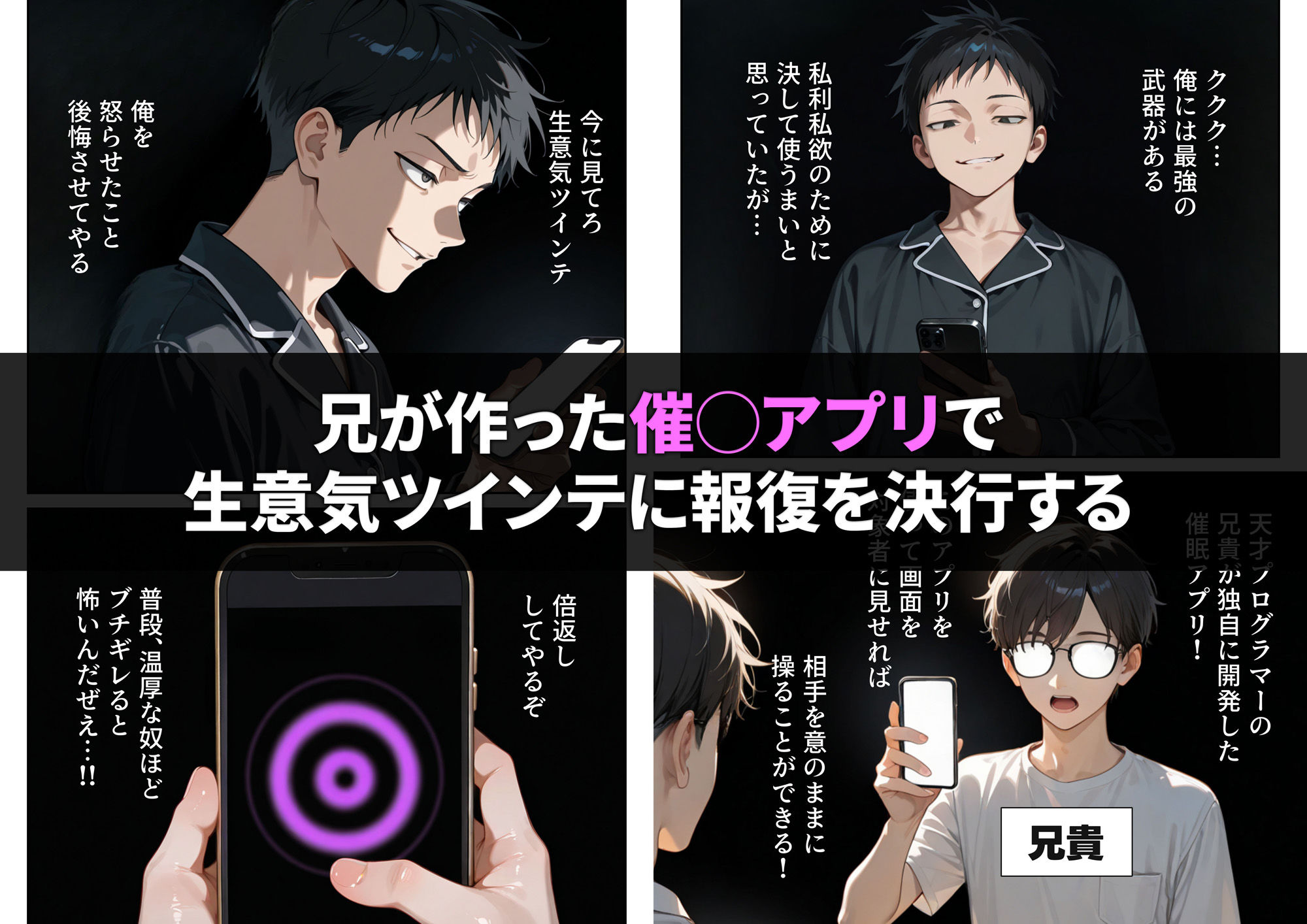 生意気ツインテを催◯アプリで性奴◯にしようとしたら サンプル4ページ目