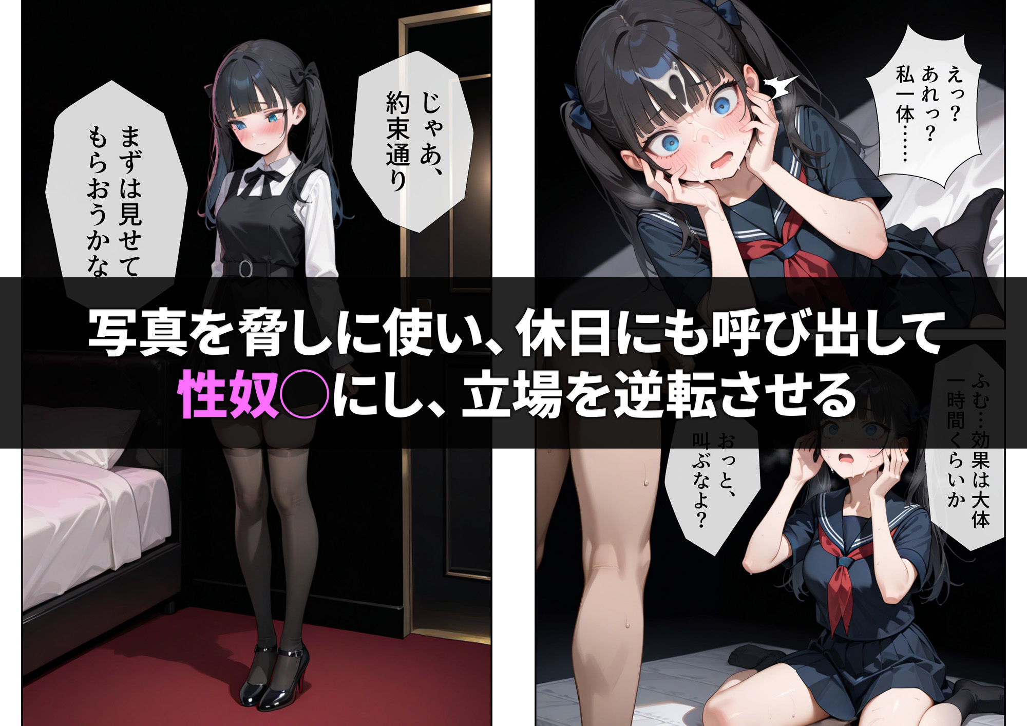 生意気ツインテを催◯アプリで性奴◯にしようとしたら サンプル6ページ目