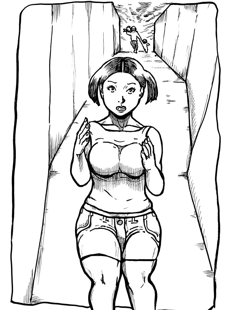 ラストバトル  身を挺して家族を逃したママ サンプル4ページ目
