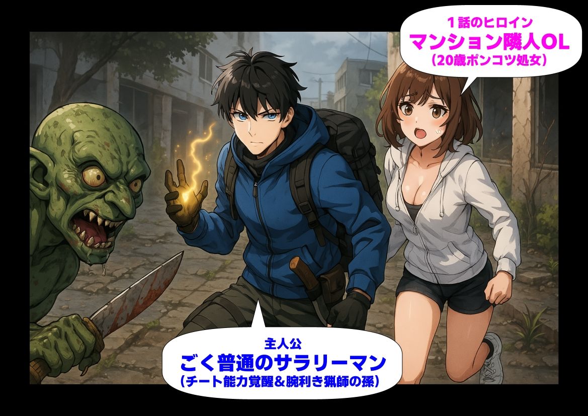 モンスターだらけの崩壊世界になったけど、俺だけ【チート付与能力】で自由気ままにサバイバルしていく《第1話》 サンプル8ページ目