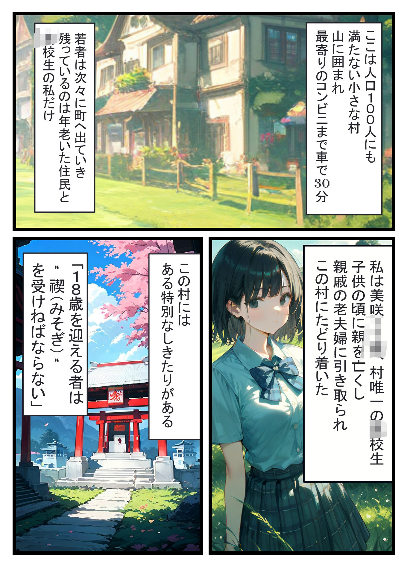 白濁の禊 サンプル1ページ目
