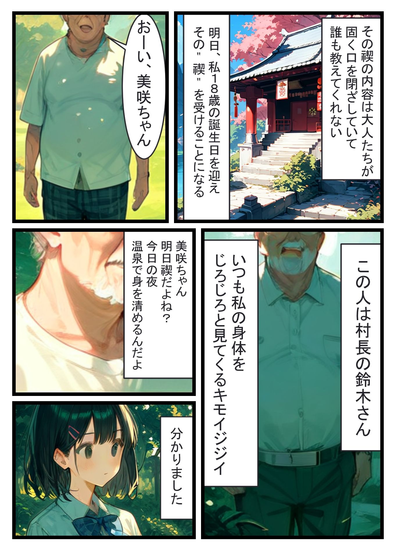 白濁の禊 サンプル2ページ目