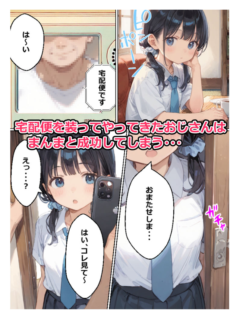 AIで作成した昏〇アプリで女の子を好き放題する話 サンプル3ページ目