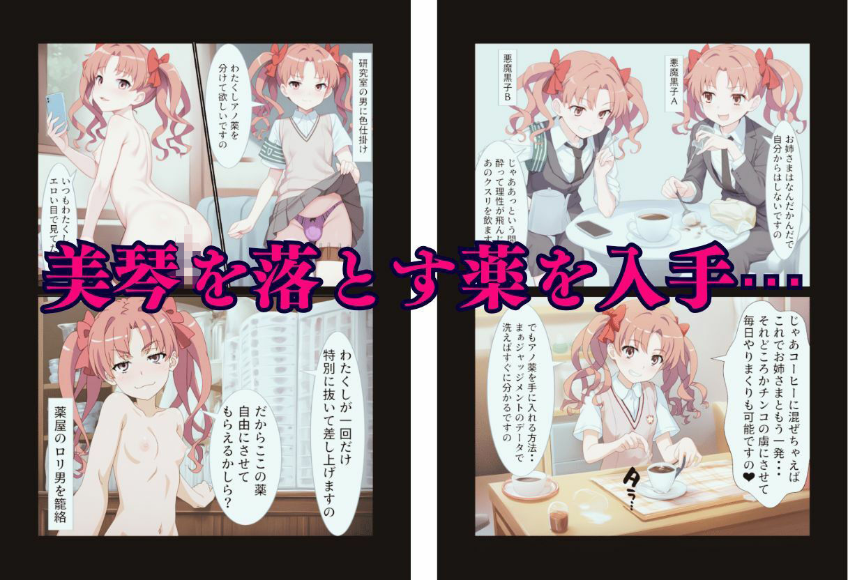 ふたなり黒子お姉さま快楽堕ち計画 サンプル6ページ目
